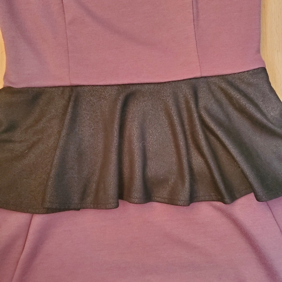 Mossimo Purple Mini Dress W/ Ruffle - Picture 3 of 4